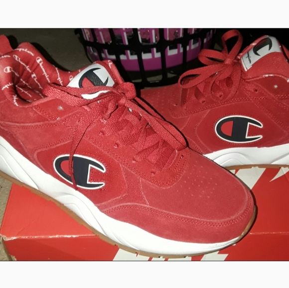red champion tennis shoes